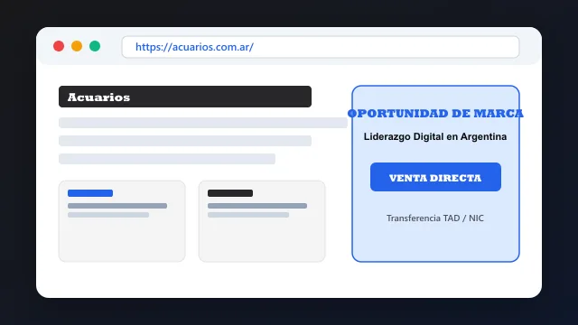 Modelo de aplicación comercial y proyectos digitales para acuarios.com.ar